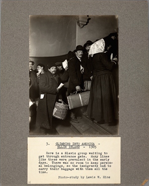 Climbing into America, Ellis Island, 1905