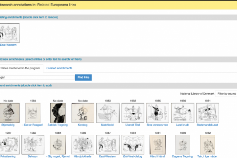 Using the editor tool to search Europeana for content on ‘Reagan’ - Beeld en Geluid CC-BY-SA.
