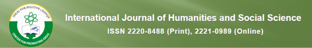 International Journal of Humanities and Social Science – Call for ...
