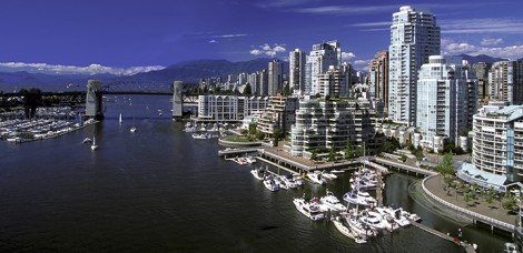 vancouver cityscape false creek