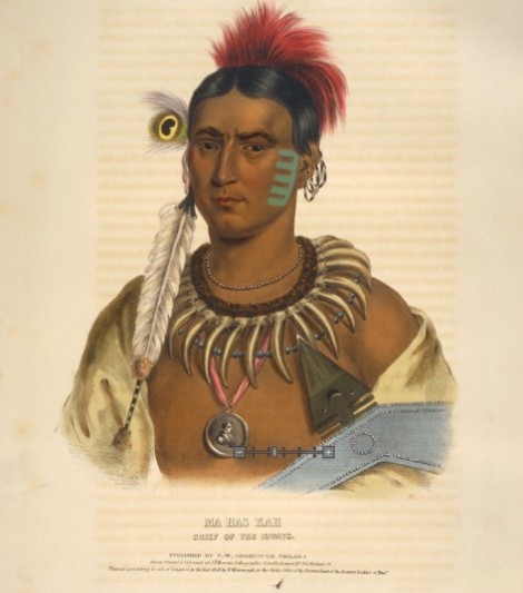 Ma has kah, chief of the Ioways