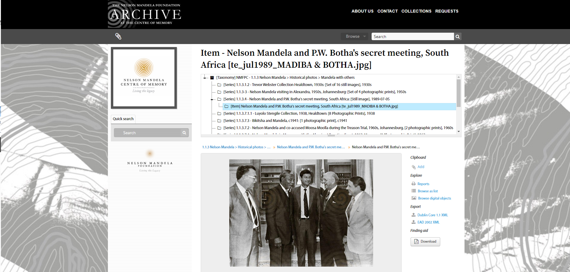 Nelson Mandela Foundation is promoting the preservation of Madiba’s legacy Digital meets Culture Nelson Mandela Foundation is promoting the preservation of Madiba’s legacy Digital meets Culture